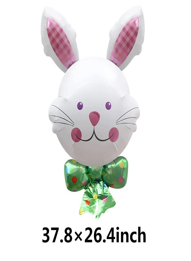 سوتشات بالونات رأس أرنب عيد الفصح من سوتشات، بالونات مايلر فويل على شكل أرنب، لوازم تزيين حفلات عيد الفصح وأعياد الميلاد وحفلات استقبال المولود الجديد، 3 قطع - Image 3