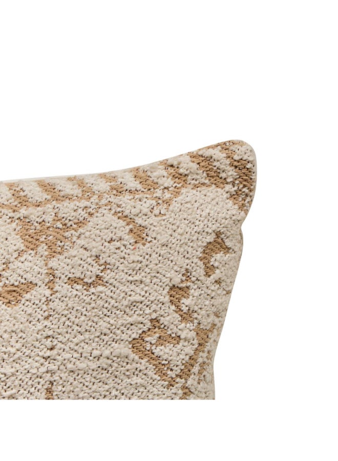 atmosphera Ozel High Quality Rectangular Shaped Cushion Ivory and Beige 30 x 50cm 212457A - Image 2
