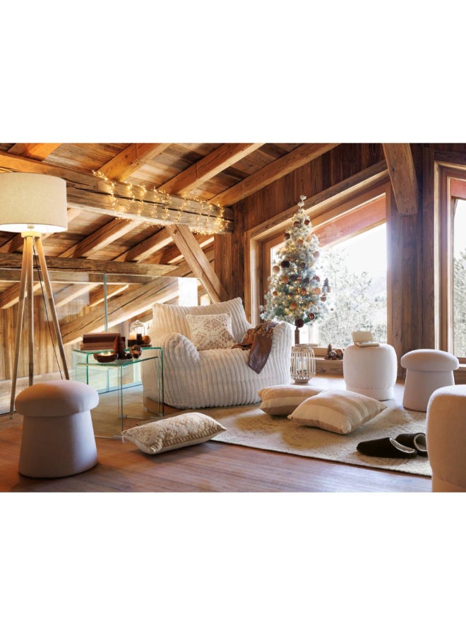 atmosphera Ozel High Quality Rectangular Shaped Cushion Ivory and Beige 30 x 50cm 212457A - Image 5