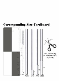 SYOSI Straw Lid Suitable For Hydro Flask,Straw Cap Wide-Mouth Water Bottle 18 32 40 Ounces (About 1.18 Liters) Wide Mouth, Straw Top Cap Replacement Cap (With 2 Straws And 1 Brush)  - Image 5