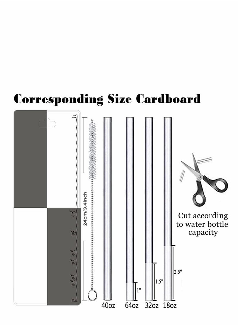 SYOSI - Straw Lid Suitable For Hydro Flask,Straw Cap Wide-Mouth Water Bottle 18 32 40 Ounces (About 1.18 Liters) Wide Mouth, Straw Top Cap Replacement Cap (With 2 Straws And 1 Brush) - Image 1