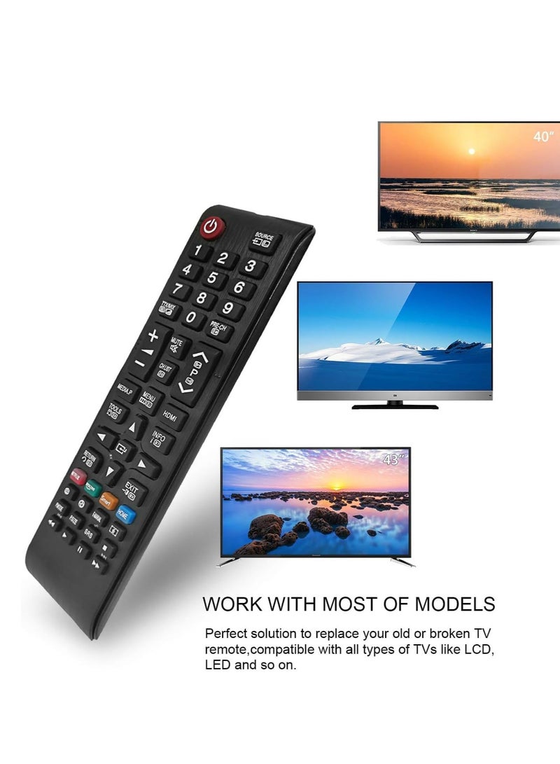 New Replacement Remote Control BN59-01247A AA59-00786A Fit for All Samsung 3D LCD LED Smart TV with Netflix/Amazon/HOME Buttons- No Setup Required TV Universal Remote Control - Image 3