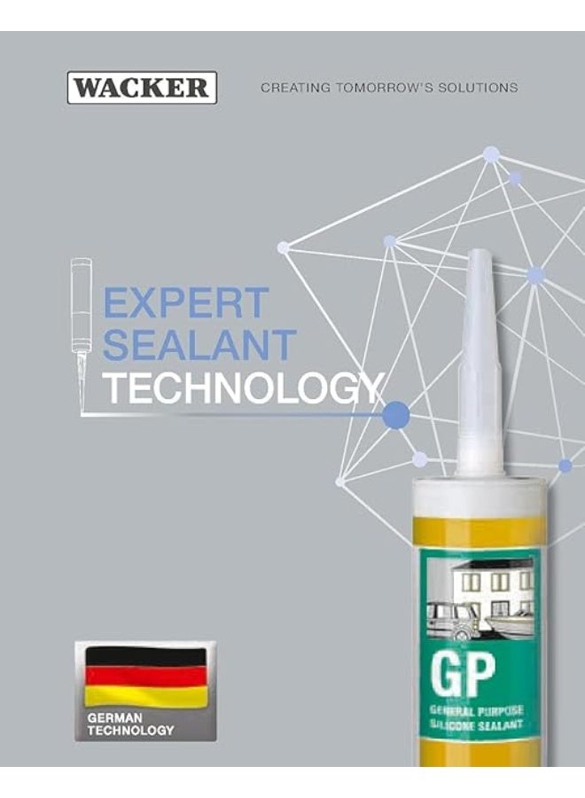 واكر مانع تسرب سيليكون واكر جي بي - متعدد الاستخدامات | صنع في ألمانيا | لاصق ومانع تسرب متعدد الأسطح (شفاف جي بي + مسدس معدني) - Image 3