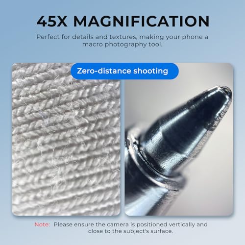 Freewell 45x Macro Lens for Smartphones 17mm Threaded Extreme Detail CloseUps Lens for iPhone Samsung - Image 3