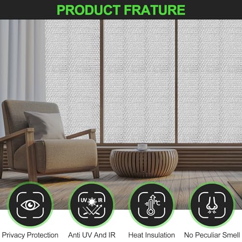 dojobkinb Reflective Insulation Roll 23.6inch x 10Ft Double Bubble Reflective Aluminum Foil Wrap Insulation Sheet Thermal Shield Radiant Barrier for Winter RV Window Thermal Cold Insulation Summer Heat - Silver - Image 4