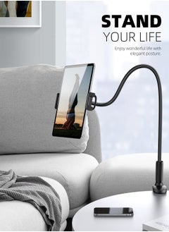 Lamicall Tablet Mount Holder for Bed Flexible Tablet Arm Clamp for Bed Black  - Image 4