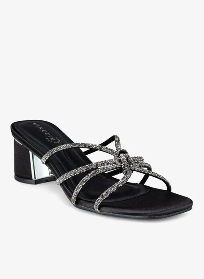 Women Multi Strap Mid Heel Sandals