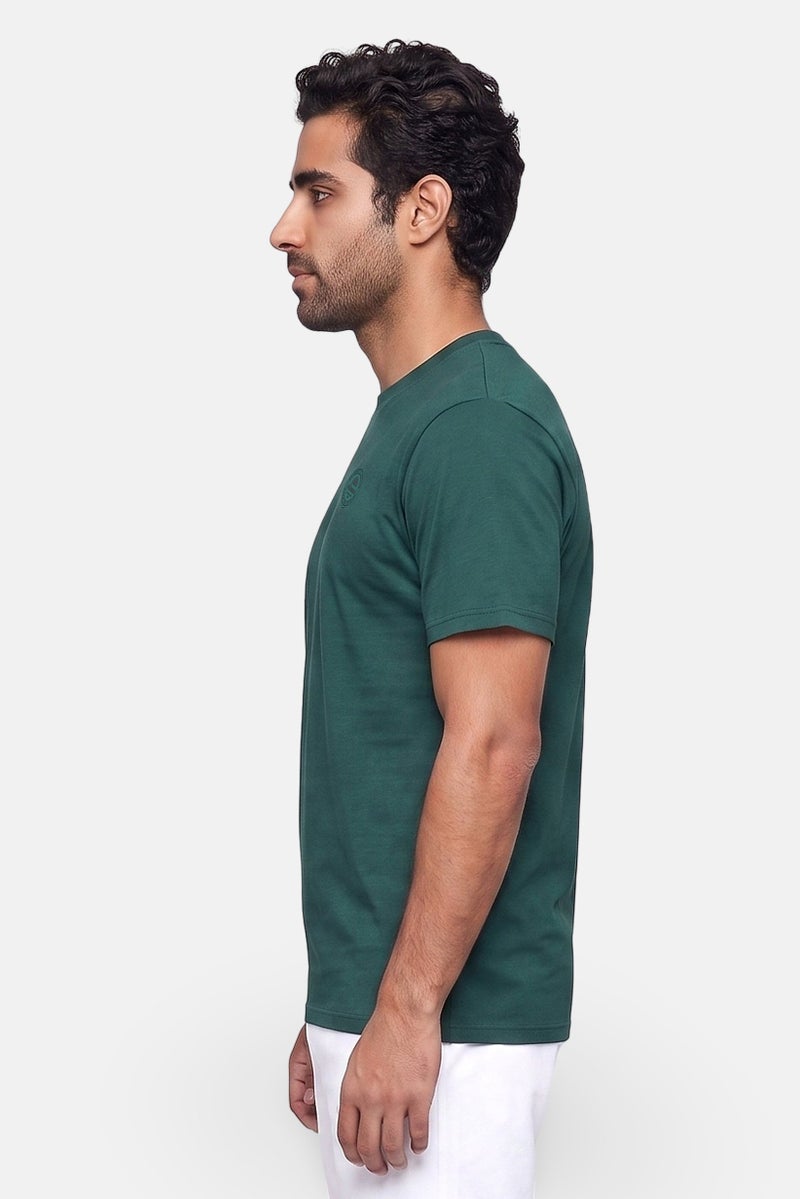 Ellesse Men Sportwear Fit Short Sleeve Training T-Shirt, Dark Green - Image 3