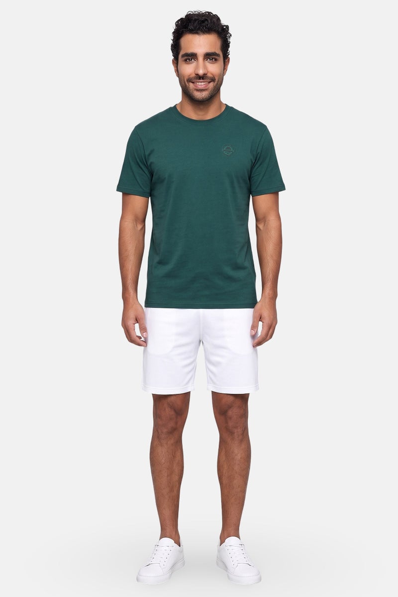 Ellesse Men Sportwear Fit Short Sleeve Training T-Shirt, Dark Green - Image 2