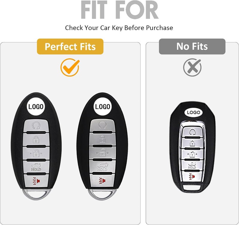 WORCAS Smart 5 Button Key Fob Cover Case for Infiniti - Image 2