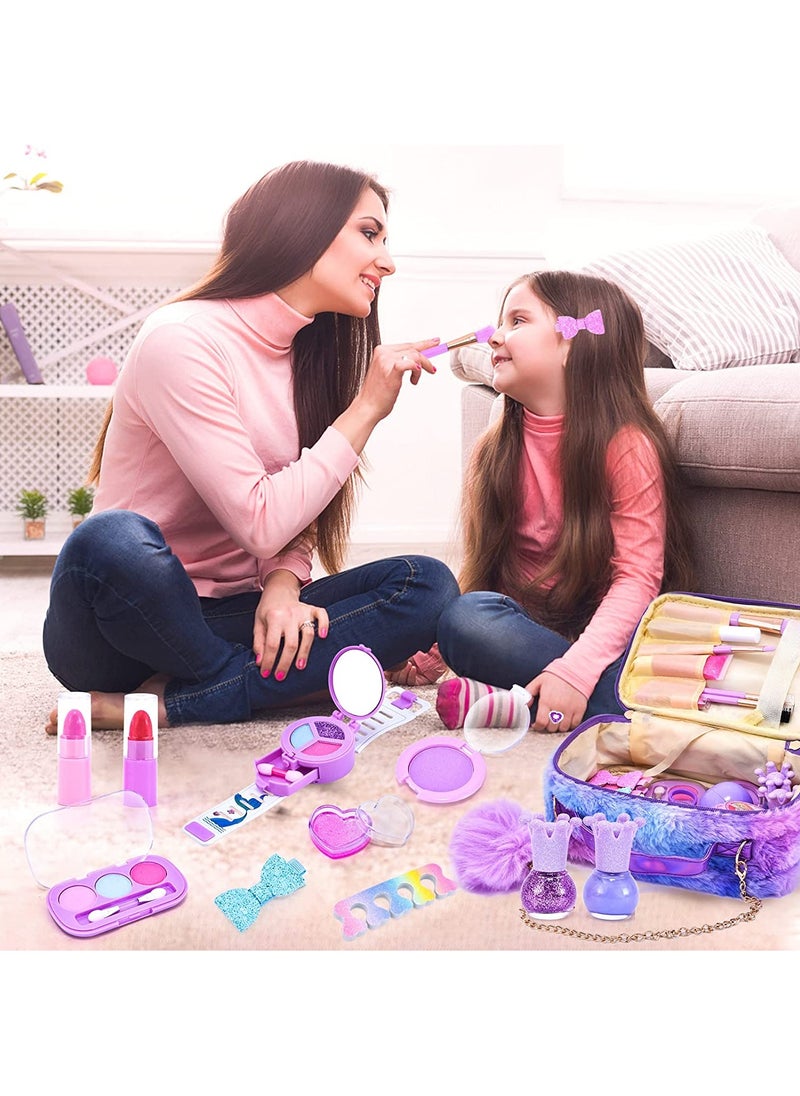 zyra toys - Kids Real Washable Makeup Set, for Little Girl Princess Toddler Makeup for Kid Eid Birthday Gifts - Image 1