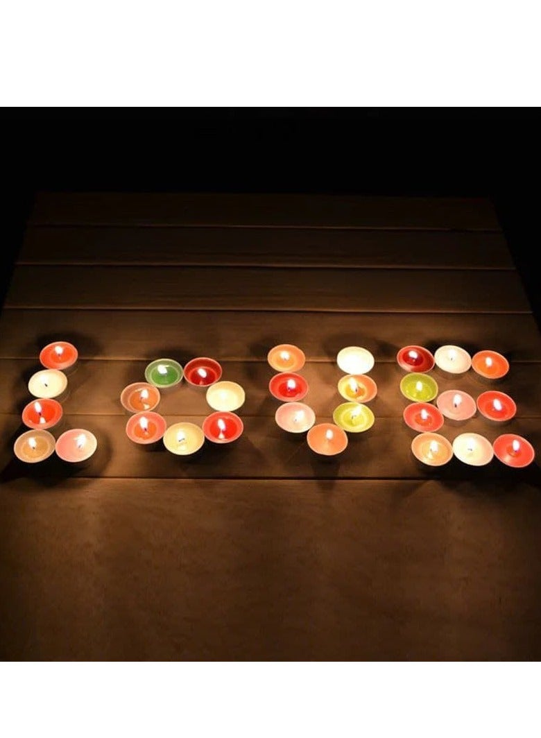 Small Cylindrical Scented Candles (Pack of 10) - Multicolor - Image 4