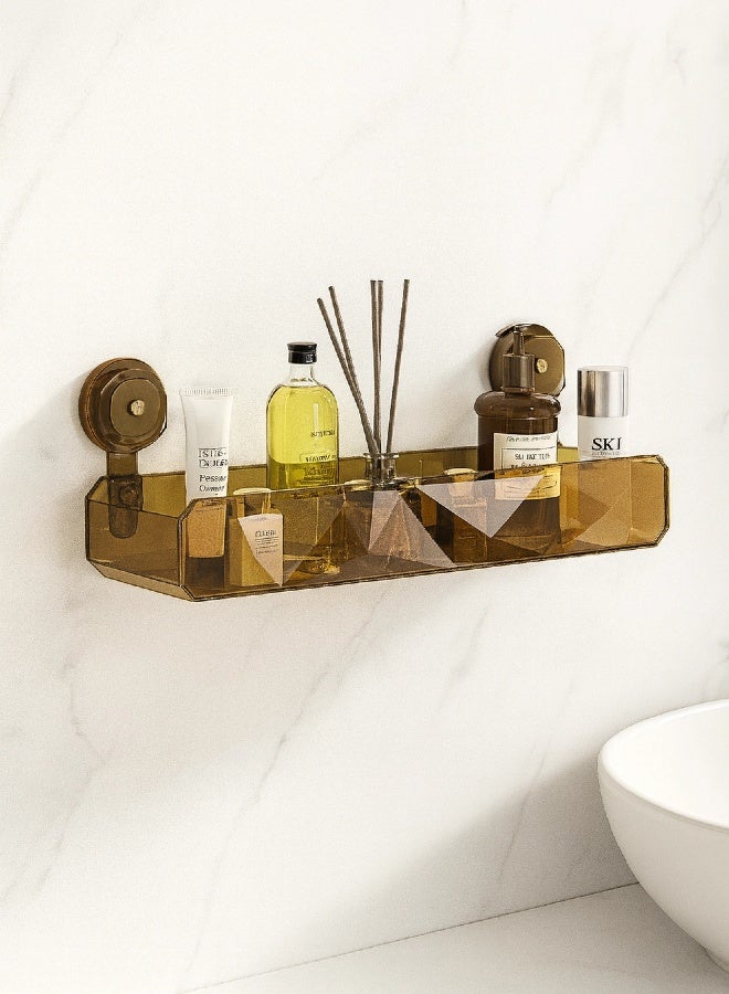 No-Drill Suction Sanitary ABS Shelf Organizer 3-color Easy Disassemble Organizer  - Image 1