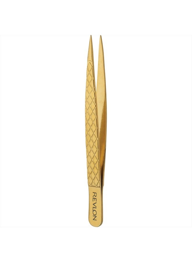 Revlon Gold Series Titanium Coated Point Tweezer - Image 1