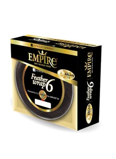 Sensationnel Sensationnel Empire bump weaving hairextension - feather wrap 6 inch human hair short bun weave styling (1B OFFBLACK) 