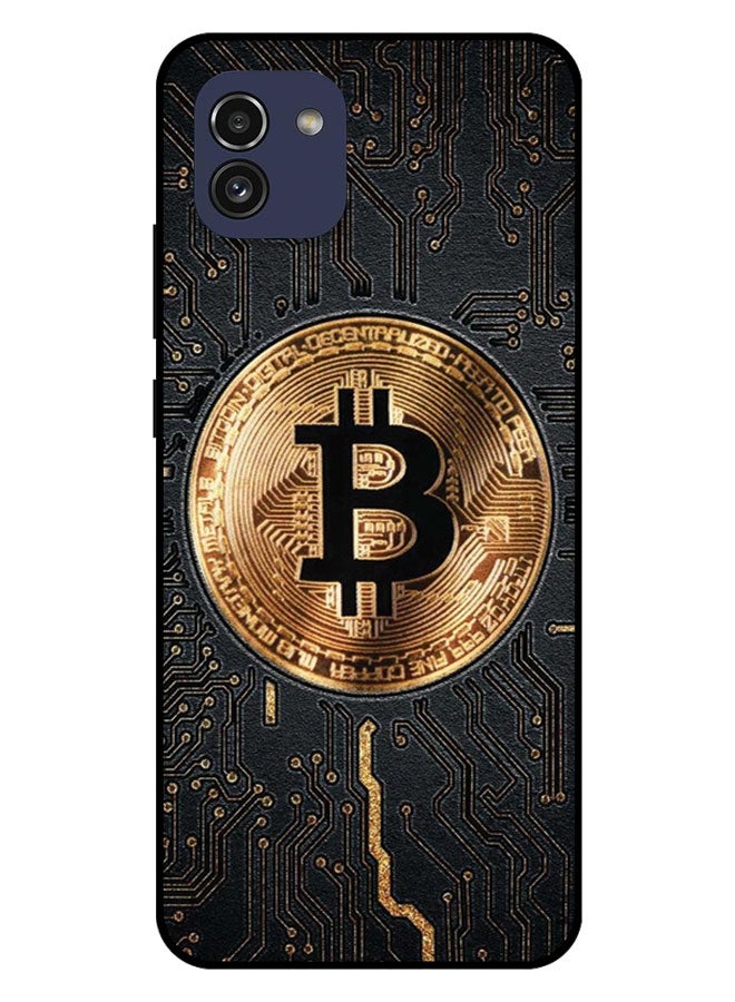 الصيد العين غطاء حماية مطبوع لهاتف سامسونج جالاكسي A03 - بيتكوين - Image 1
