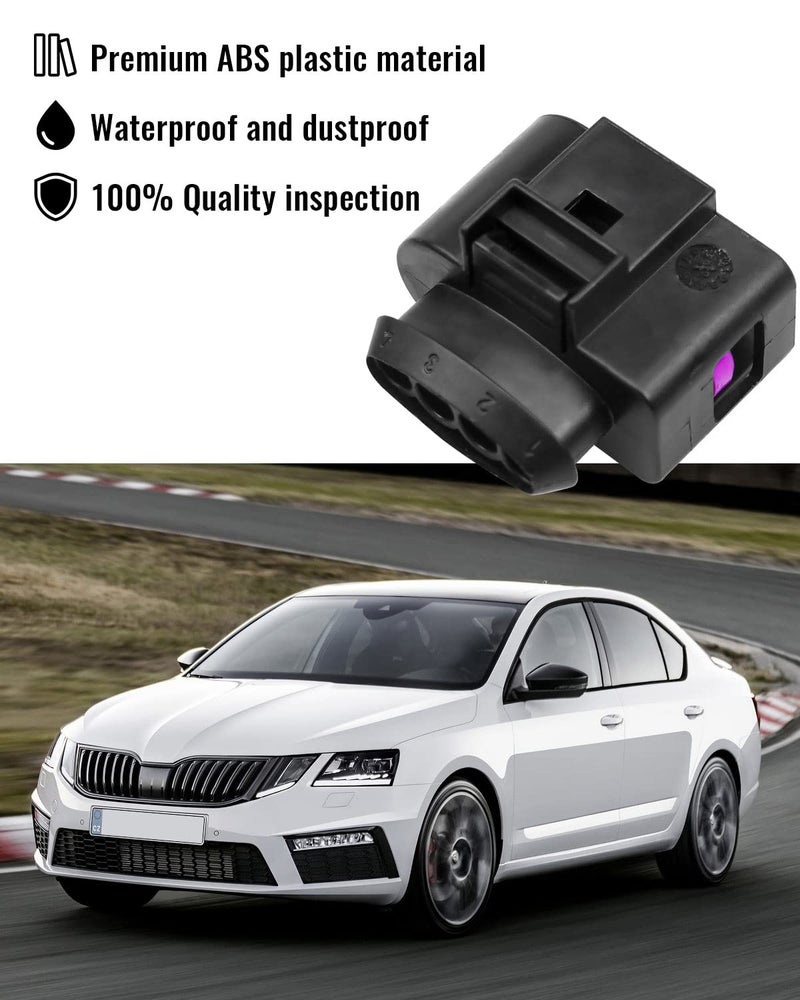 Tavaski طقم إصلاح موصل ملف الإشعال مع 4 قطع من موصل الحزام وأداة شغل مساحة 0.3 سم تناسب VW Passat Phaeton Polo SKODA Octavia Rapid Superb Yeti AUDI A1-A8 Q7 TT استبدال 4B0973724 - Image 4