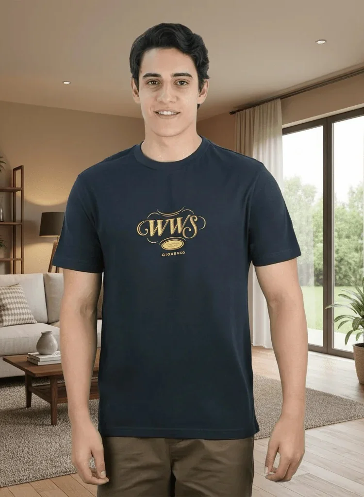 Men's Slim Fit Cotton Jersey Crew Neck Print Tee | WWS Graphic