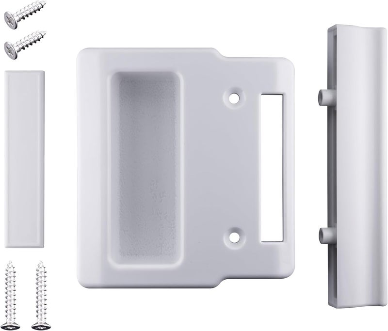WFCYX White Screen Hardware Kit for Andersen Doors, Fits Andersen A-Series Gliding & Hinged Patio Doors, Frenchwood, Narroline, Perma-Shield, Two/Three-Panel Series Doors Manufactured from 1982 to Present - Image 1