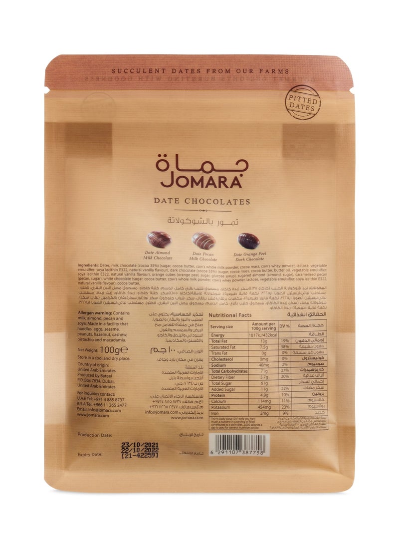 Dates Chocolate Assorted 100g