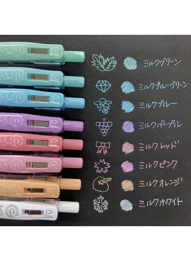 ZEBRA Sarasa Clip 0.5mm Ballpoint Pen, 8 Color Set (JJ15-8C-MK ) - Image 4