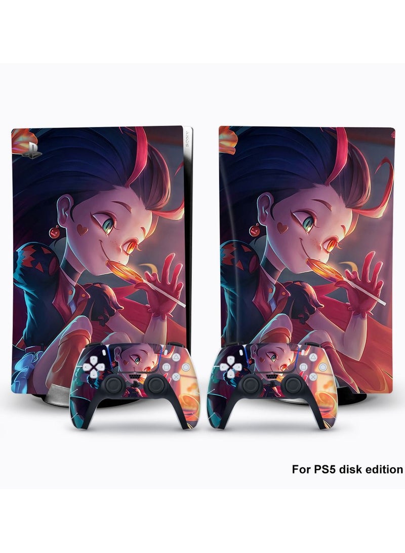 NIBEMINENT Suitable for PS5 Optical Drive Version Game Console Protector Sticker  - Image 1
