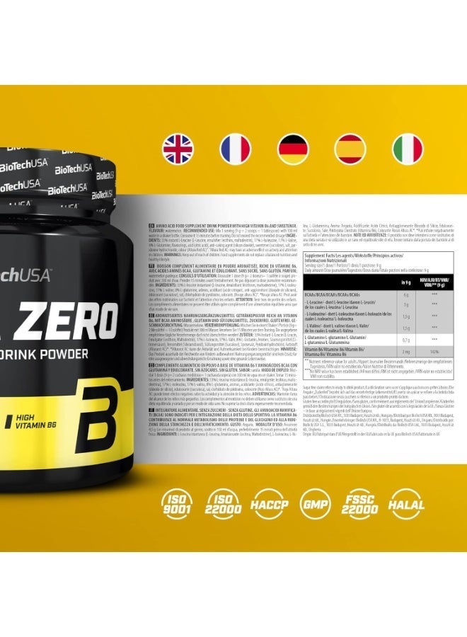 BioTechUSA BCAA Zero Watermelon 360g, Vegan Amino Acid Drink Powder with 6g BCAA 2:1:1, L-Glutamine and Vitamin B6, Sugar Free, Lactose Free and Gluten Free - Image 2