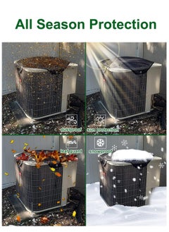 SYOSI Air Conditioner Cover, Universal Central AC Cover for Outside Unit, Mesh Air Conditioner Covers for Outside Defender, Outdoor Leaf Guard Top AC Cover Defender, All Season Protection (36" x 36")  - Image 4
