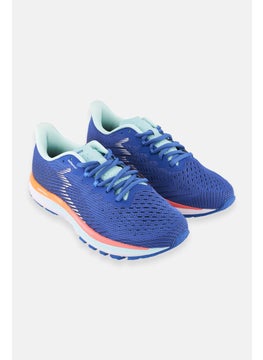 361 Degrees Women Lace Up Running Sports Shoes, Blue  - Image 1