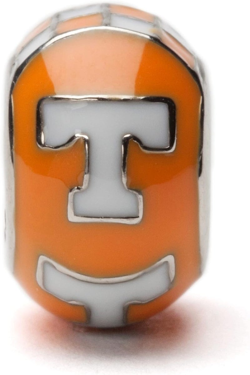 Stone Armory Tennessee Vols Charm for Charm Bracelets - Orange and White Tennessee Bead - Hypoallergenic Stainless Steel Charms - University of Tennessee Jewelry - Image 2