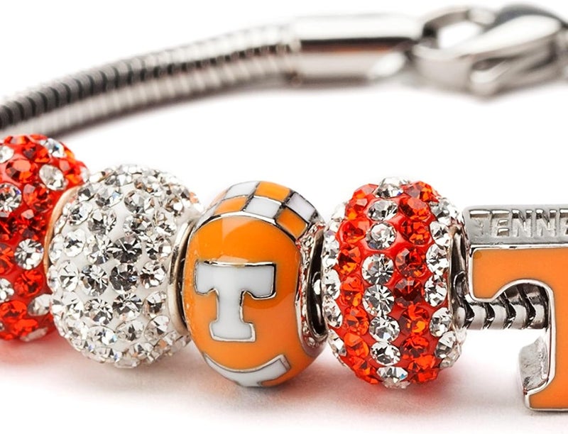 Stone Armory Tennessee Vols Charm for Charm Bracelets - Orange and White Tennessee Bead - Hypoallergenic Stainless Steel Charms - University of Tennessee Jewelry - Image 4