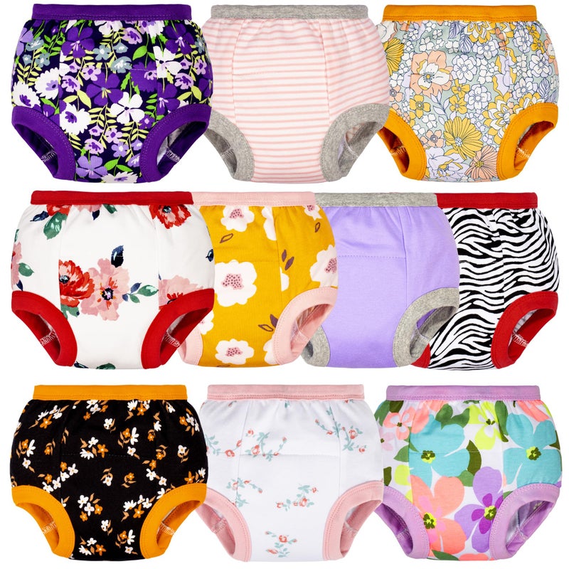 BIG ELEPHANT Potty Training Underwear, 100% Cotton Absorbent Unisex Toddler Pee Pants for Boys & Girls, 12-24 Months - Image 1