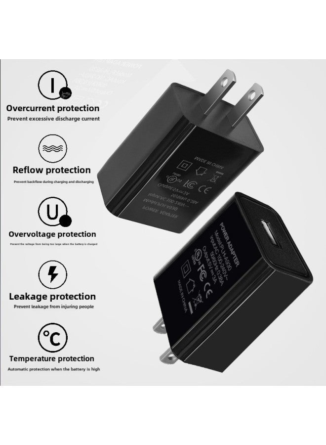 5V3A Charging Head FCC Certification Usb European Gauge Mobile Phone Charger 3a Power Adapter 5V3A American Gauge Charger-Color:British Rules-black 】 - Image 2
