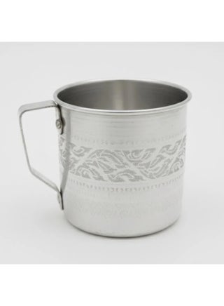 AKDC Aluminium Mug – Elegant Silver Design | 10 cm Classic Drinkware Piece
