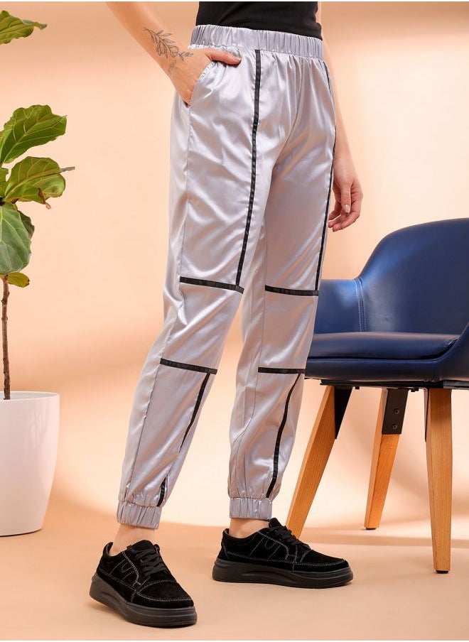 Freehand Women Regular Fit Solid High-Rise Joggers  - Image 3