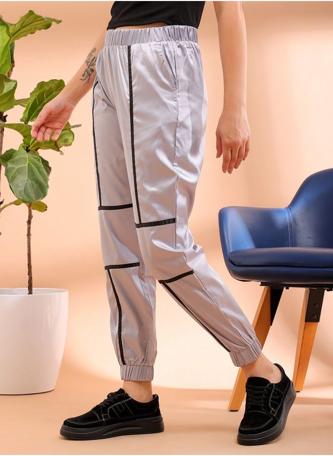 Freehand Women Regular Fit Solid High-Rise Joggers  - Image 4