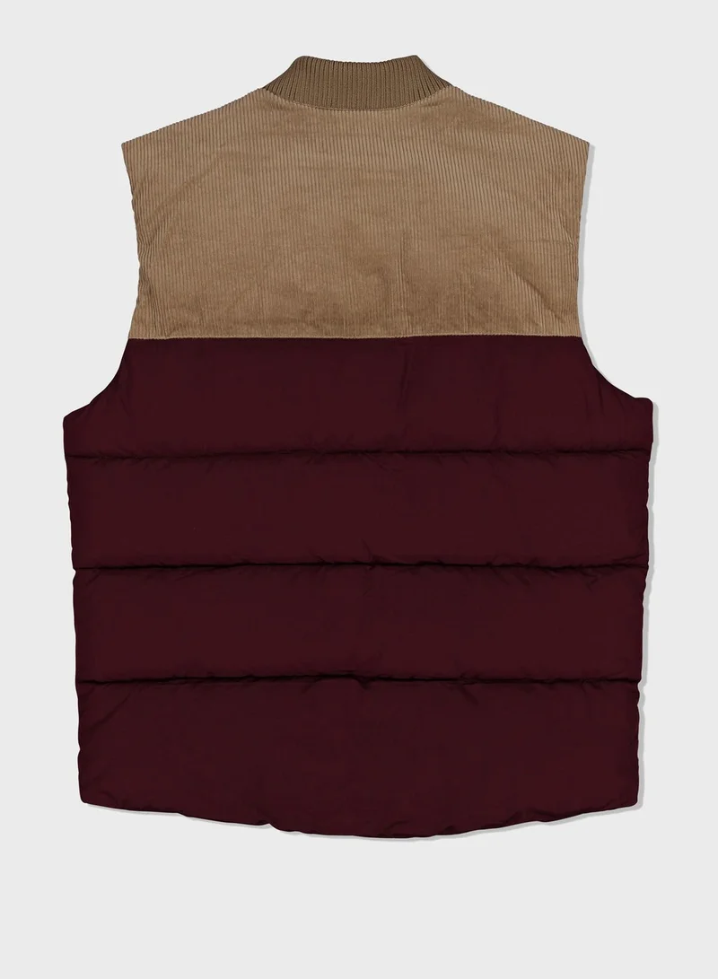 American Eagle Color Block Puffer Gilet