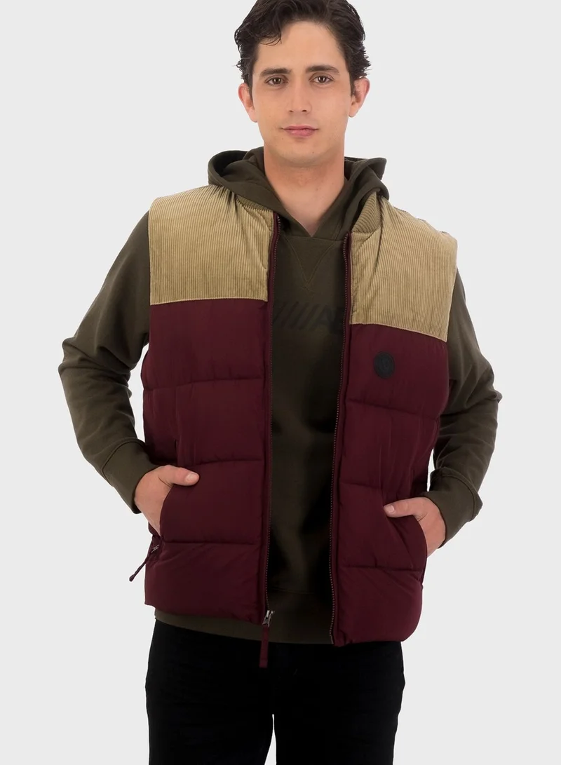 American Eagle Color Block Puffer Gilet
