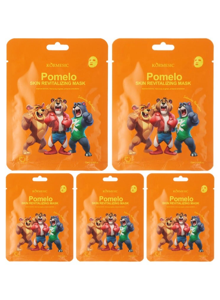 Kormesic قناع وجه يوزو 25 مل-5 عبوات-مشرق ومنعش - Image 1