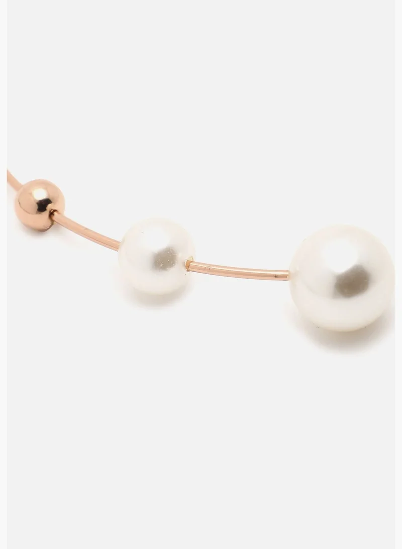 SOHI Gold Plated Pearls Necklace