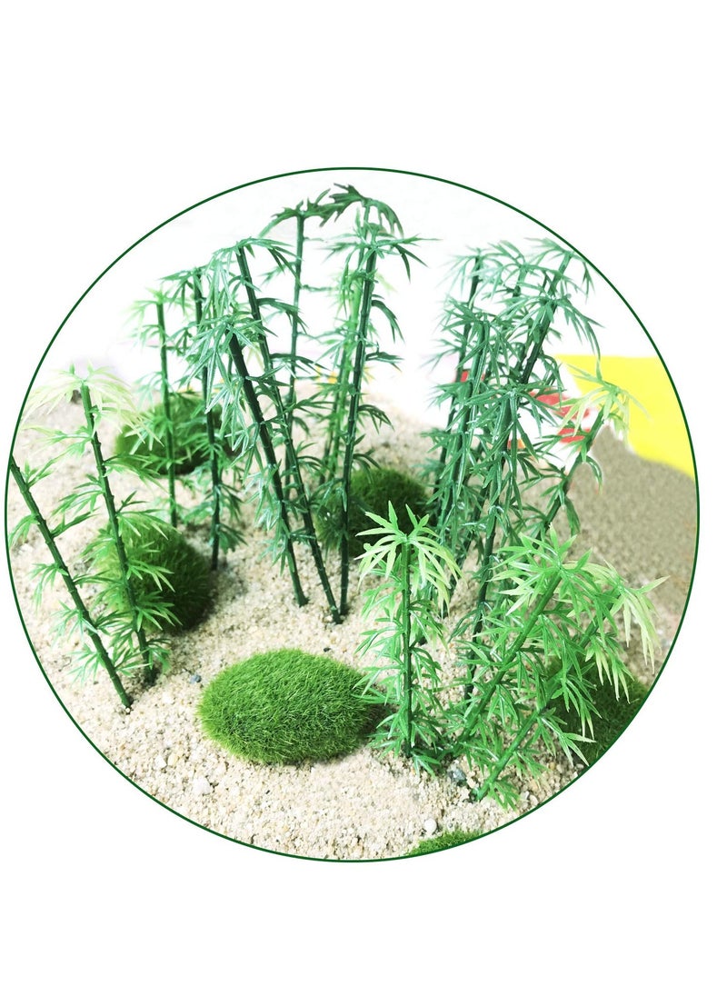 SYOSI 120 PCS Model Bamboo Trees, Woohome 5 Size Green Plastic Bamboo Trees for Home Decoration, Miniature Landscape, Landform Diorama Project (2.4 inch – 5.9inch)  - Image 5
