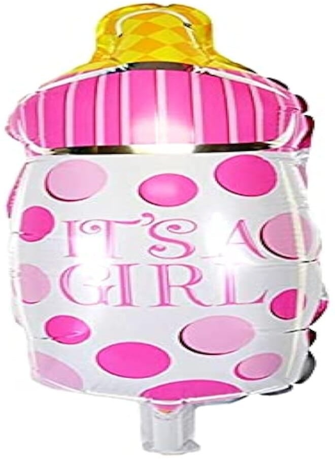 Anagram Anagram It's A Girl Bottle Foil Helium Balloon - 26801, Multi Color 