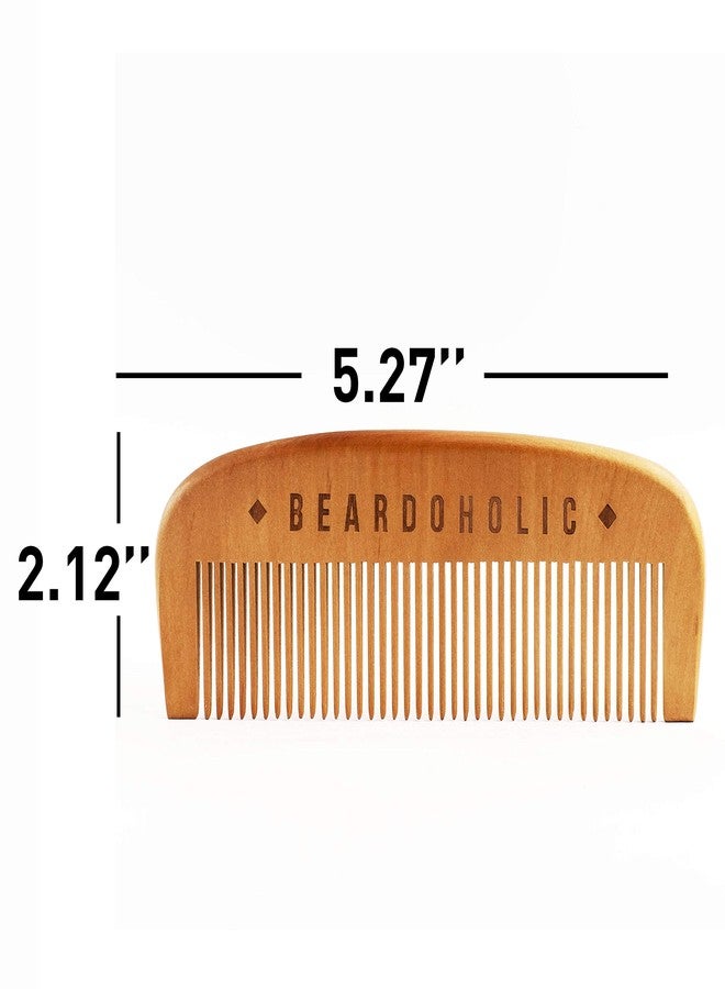 Beardoholic Beard Comb With a Gift Box - Wide Teeth - Anti-Static, Eliminates Tangles and Keeps Your Beard Neat and Tidy - 5.31 x 1.96 IN Handmade 100% Pearwood Design - Image 3