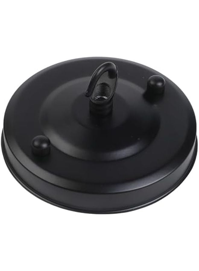 صفيحة خطاف سقفية كلاسيكية سوداء للثريا، طقم تعليق بسعة تحميل 10 كجم - Image 5