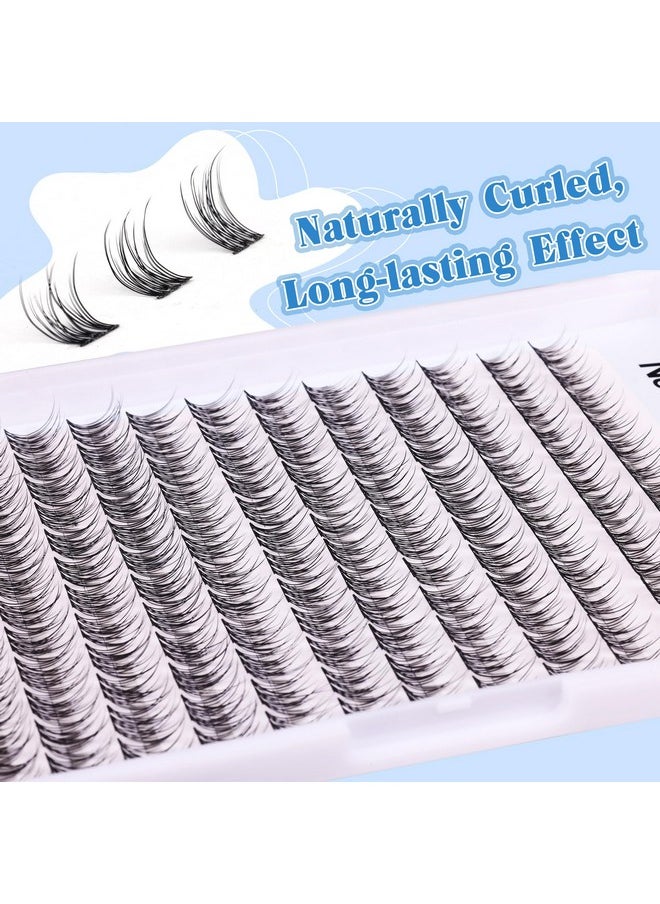 Newcally - Natural Lash Clusters DIY Eyelash Extension Wispy 144 Pcs Individual Cluster Lashes Extension at Home C Curl 9-11MM Eyelash Cluster Faux Mink False Lashes by Newcally - Image 1