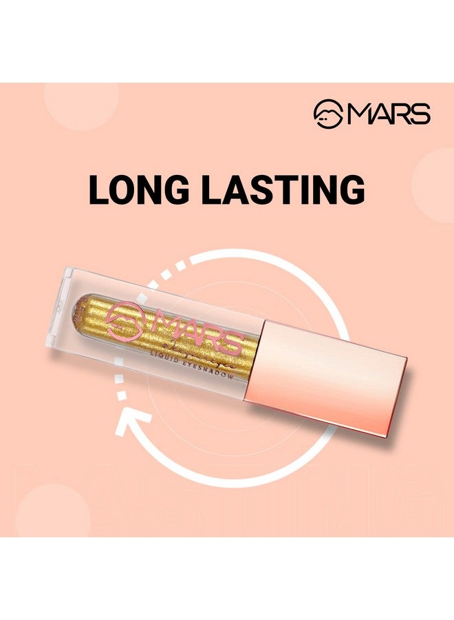 MARS Metallic Liquid Glitter Eyeshadow | Waterproof & Highly Pigmented | Smooth Glide Formula (5.5ml) (08-Big Bang) - Image 3