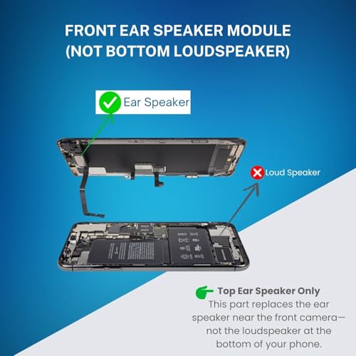 E-REPAIR Ear Speaker Module and Face ID Sensor Proximity Light Flex Cable Assembly Replacement for iPhone Xs Max - Image 3