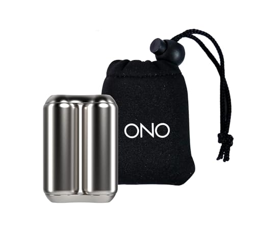 ONO Roller Handheld Fidget Toy for Adults Help Relieve Stress Anxiety Tension Promotes Focus Clarity Compact Portable Design Natural Mini Size Stainless Steel - Image 1