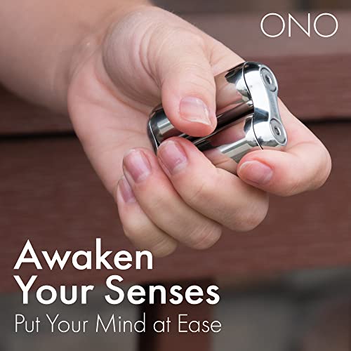 ONO Roller Handheld Fidget Toy for Adults Help Relieve Stress Anxiety Tension Promotes Focus Clarity Compact Portable Design Natural Mini Size Stainless Steel - Image 5