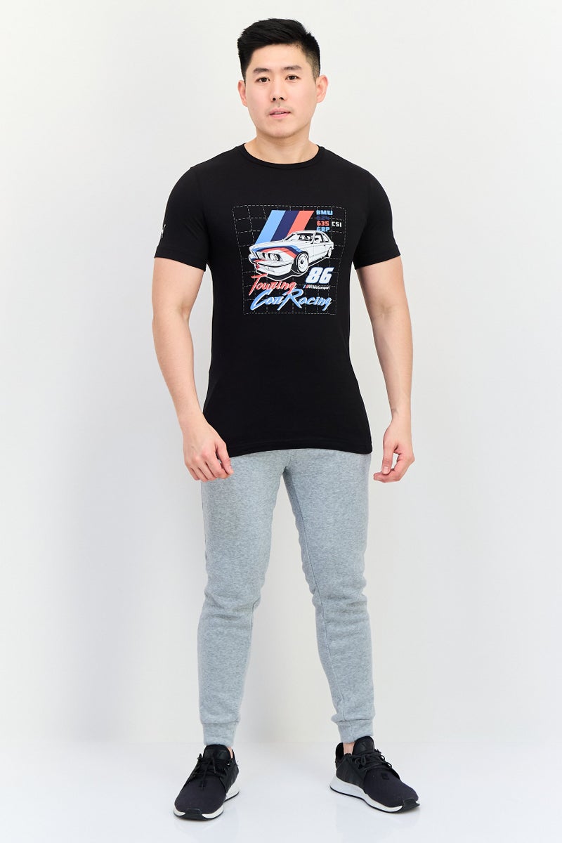 Puma x Motosport Men Sportswear Fit Short Sleeves Outdoor T-Shirt, Black - Image 2